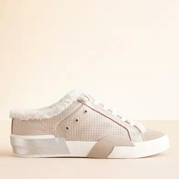 NEW  DOLCE VITA Leather Zantel Sneakers in dune for women 925 3t7 - Picture 1 of 7